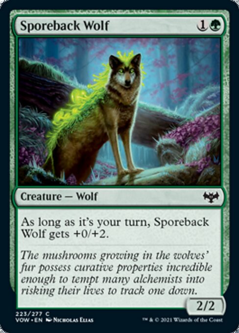 Sporeback Wolf (Innistrad: Crimson Vow) Medium Play