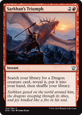 Sarkhan's Triumph (Dragons of Tarkir) Medium Play