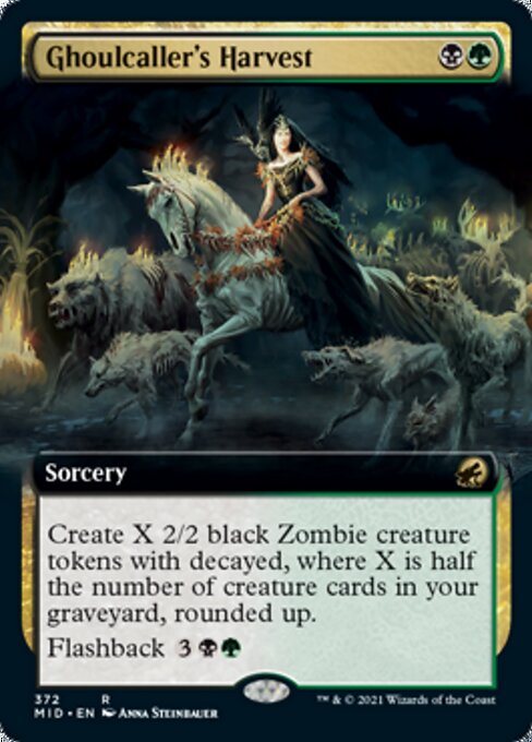 Ghoulcaller's Harvest (Extended Art) (Innistrad: Midnight Hunt) Light Play Foil