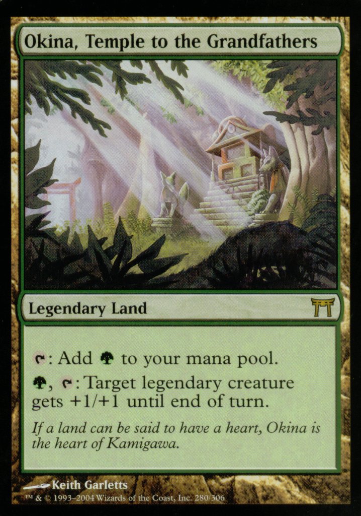 Okina, Temple to the Grandfathers (Champions of Kamigawa) Medium Play