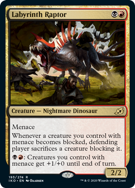 Labyrinth Raptor (Ikoria: Lair of Behemoths) Medium Play Foil