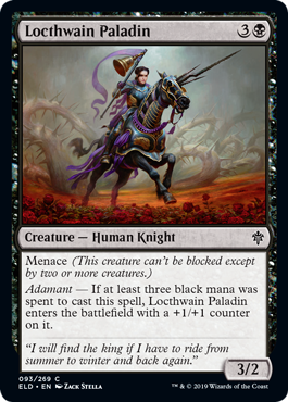 Locthwain Paladin (Throne of Eldraine) Near Mint