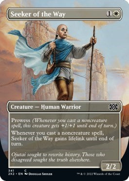 Seeker of the Way (Borderless) (Double Masters 2022) Light Play