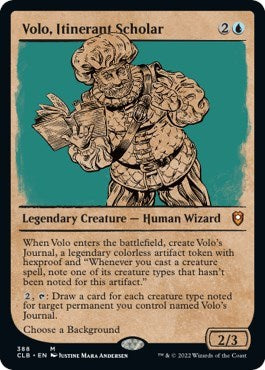 Volo, Itinerant Scholar (Showcase) (Commander Legends: Battle for Baldur's Gate) Near Mint