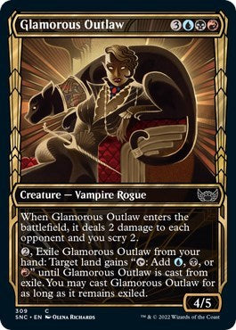 Glamorous Outlaw (Showcase) (Streets of New Capenna) Near Mint Foil