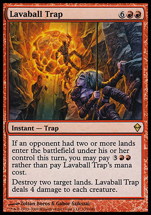 Lavaball Trap (Zendikar) Heavy Play Foil