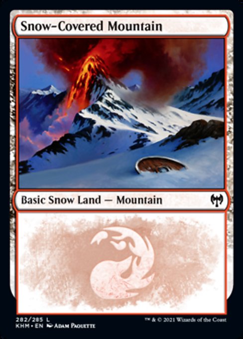 Snow-Covered Mountain (282) (Kaldheim) Near Mint