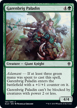 Garenbrig Paladin (Throne of Eldraine) Light Play Foil