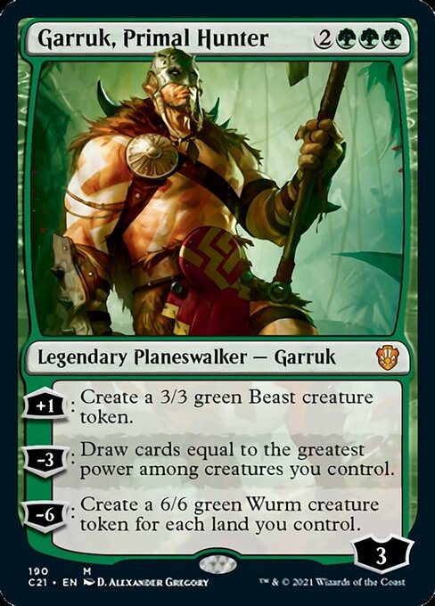 Garruk, Primal Hunter (Commander 2021 Strixhaven) Near Mint