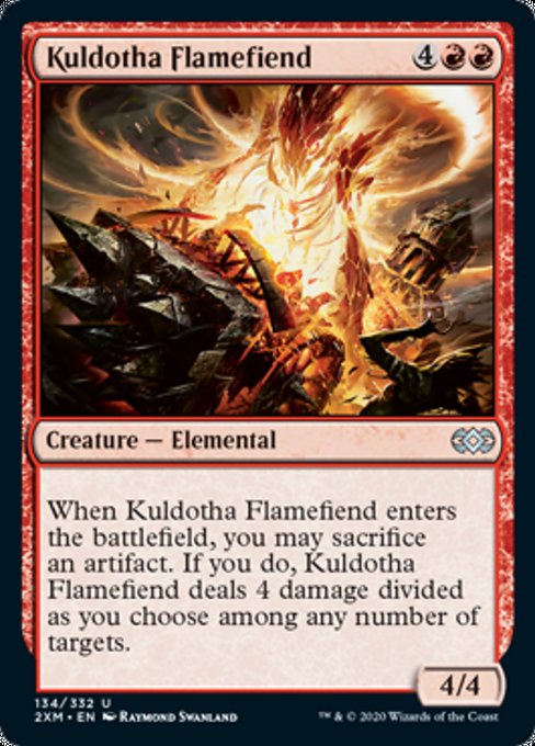 Kuldotha Flamefiend (Double Masters) Near Mint Foil