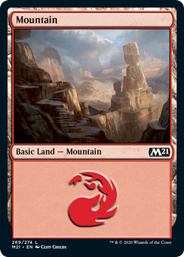 Mountain (269) (Magic 2021 Core Set) Near Mint