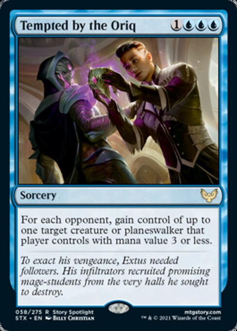 Tempted by the Oriq (Strixhaven) Near Mint Foil