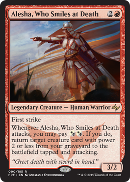 Alesha, Who Smiles at Death (Fate Reforged) Medium Play
