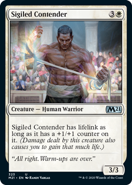 Sigiled Contender (Magic 2021 Core Set) Near Mint