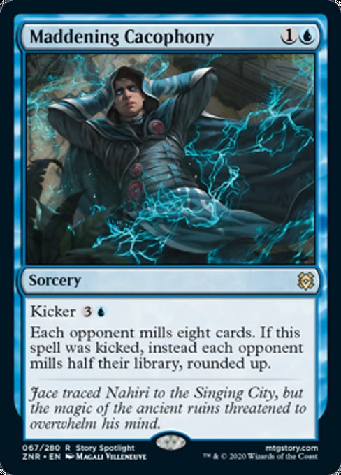Maddening Cacophony (Zendikar Rising) Medium Play Foil