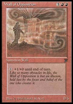 Wall of Opposition (Legends) Medium Play