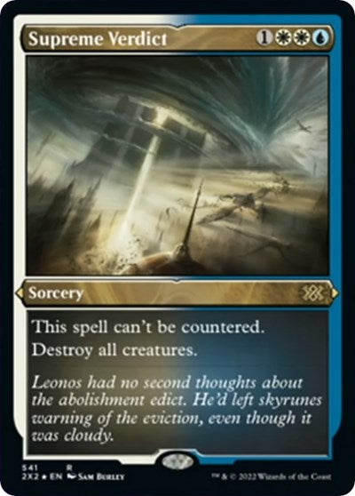 Supreme Verdict (Foil Etched) (Double Masters 2022) Light Play Foil