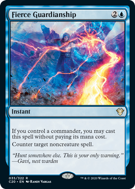 Fierce Guardianship (Commander 2020 Ikoria) Medium Play