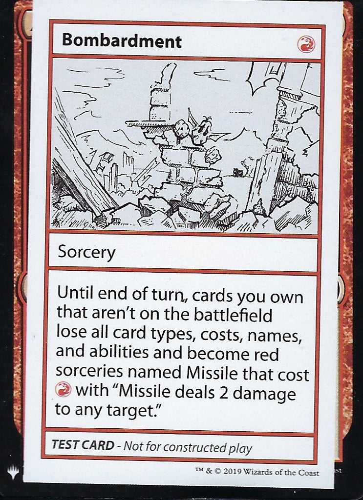 Bombardment (Mystery Booster Test Print) Medium Play