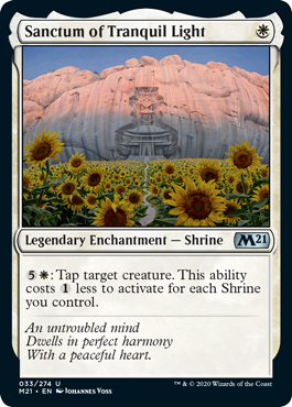 Sanctum of Tranquil Light (Magic 2021 Core Set) Near Mint