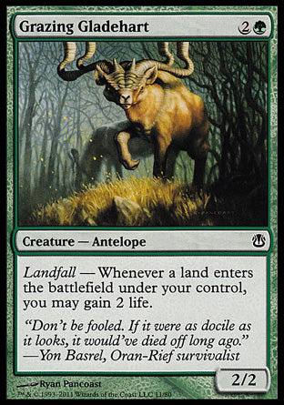 Grazing Gladehart (Duel Decks: Ajani vs Nicol Bolas) Medium Play