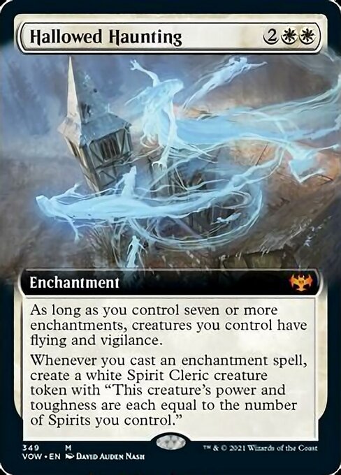 Hallowed Haunting (Extended Art) (Innistrad: Crimson Vow) Near Mint Foil