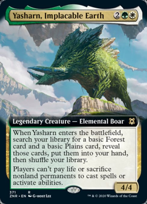 Yasharn, Implacable Earth (Extended Art) (Zendikar Rising) Near Mint Foil