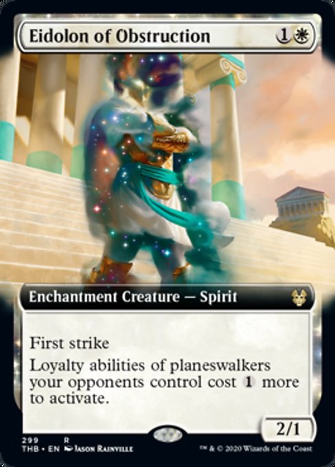 Eidolon of Obstruction (Extended Art) (Theros Beyond Death) Light Play Foil
