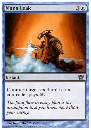 Mana Leak (8th Edition) Light Play