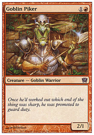 Goblin Piker (9th Edition) Medium Play