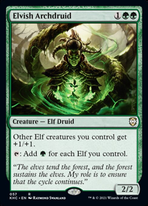 Elvish Archdruid (Commander 2021 Kaldheim) Light Play