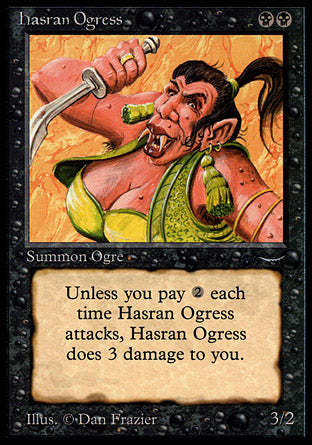 Hasran Ogress (dark circle) (Arabian Nights) Medium Play
