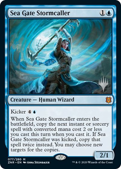 Sea Gate Stormcaller (Promo Pack: Zendikar Rising) Near Mint Foil