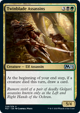 Twinblade Assassins (Magic 2021 Core Set) Medium Play