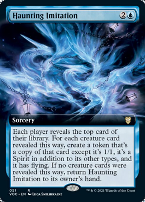 Haunting Imitation (Extended Art) (Commander 2021 Crimson Vow) Near Mint