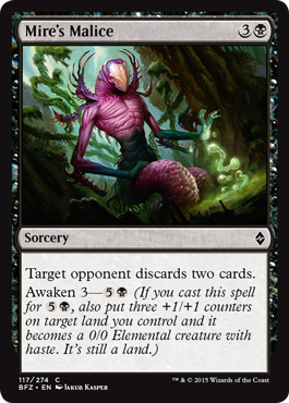 Mire's Malice (Battle for Zendikar) Medium Play