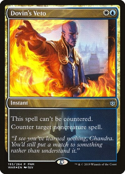 Dovin's Veto (Promos: FNM) Near Mint Foil