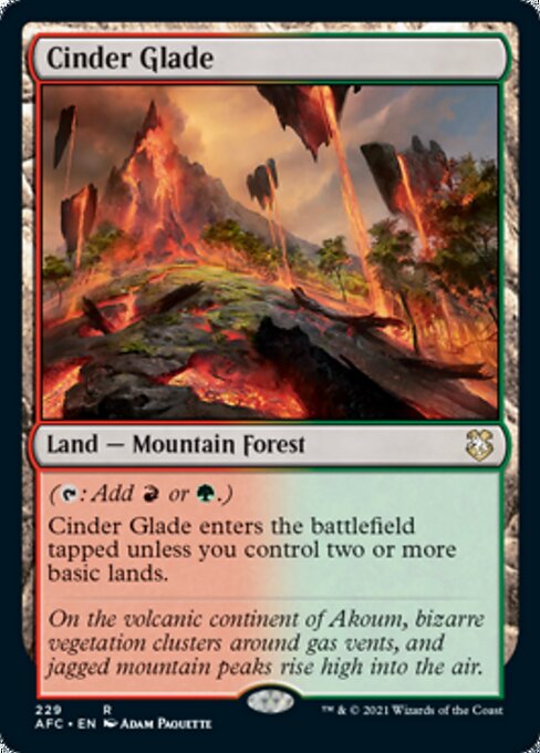 Cinder Glade (Commander 2021 Forgotten Realms) Near Mint