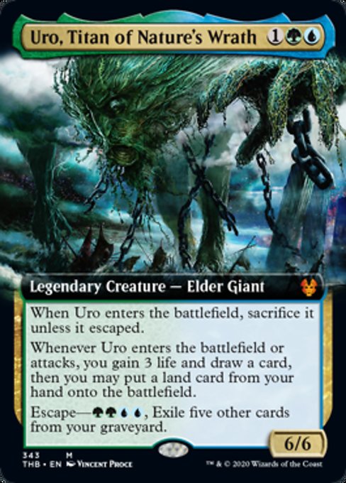 Uro Titan of Nature's Wrath (Extended Art) (Theros Beyond Death) Near Mint Foil