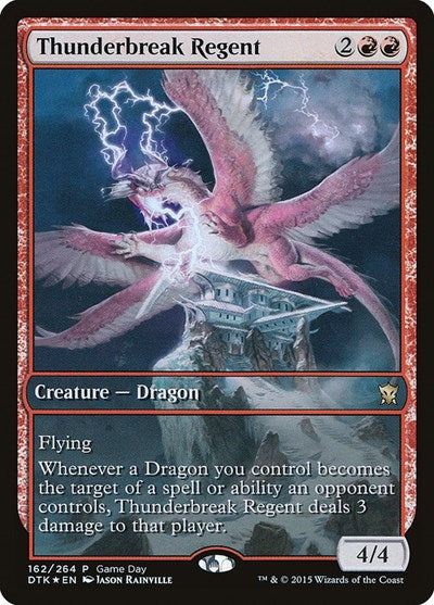 Thunderbreak Regent (Promos: Game Day and Store Championship) Medium Play Foil