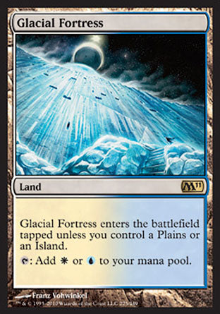 Glacial Fortress (Magic 2011 Core Set) Medium Play Foil