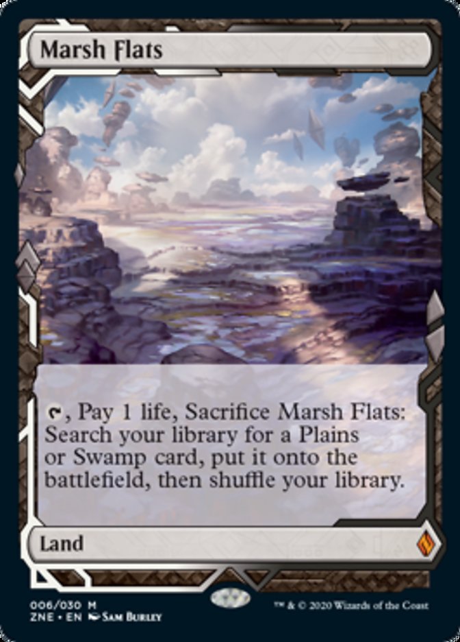 Marsh Flats (Zendikar Rising Expeditions) Near Mint Foil