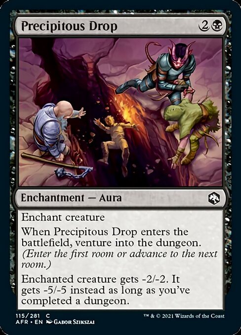 Precipitous Drop (Adventures in the Forgotten Realms) Near Mint Foil