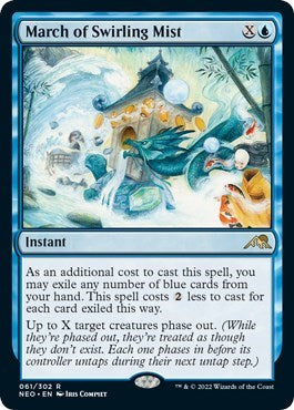 March of Swirling Mist (Kamigawa: Neon Dynasty) Near Mint Foil