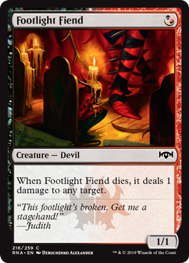 Footlight Fiend (Ravnica Allegiance) Light Play