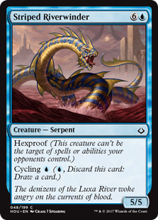 Striped Riverwinder (Hour of Devastation) Near Mint Foil
