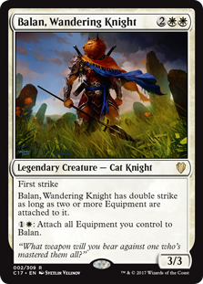 Balan, Wandering Knight (Commander 2017) Medium Play