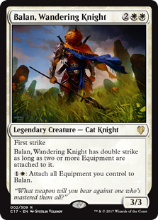 Balan, Wandering Knight (Commander 2017) Light Play