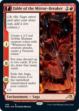 Fable of the Mirror-Breaker (Extended Art) (Kamigawa: Neon Dynasty) Medium Play Foil
