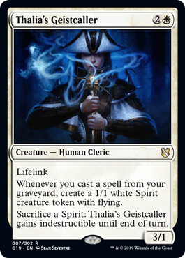 Thalia's Geistcaller (Commander 2019) Medium Play